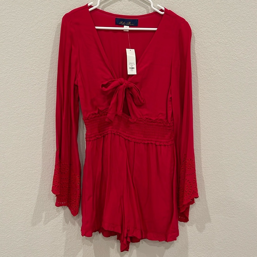 NWT Francesca’s Red Romper, size M